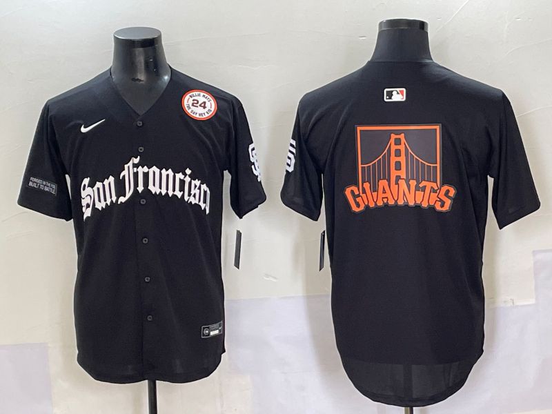 Men 2025 San Francisco Giants Blank Black Five generations Joint Name Nike MLB Jersey style 5->san francisco giants->MLB Jersey